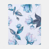 Waterverf bloemen 10 fleece deken (Voorkant)
