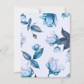 Waterverf bloemen 10 notitiekaartje (Achterkant)