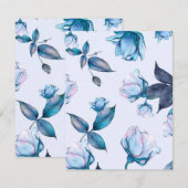 Waterverf bloemen 10 notitiekaartje (Voorkant / Achterkant)