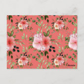 Waterverf bloemen 26 briefkaart (Achterkant)