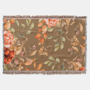 Waterverf bloemen 2 deken