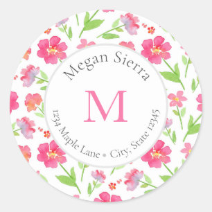 Waterverf Bloemen 2 labels gemengd