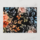 Waterverf bloemen 4 briefkaart (Achterkant)