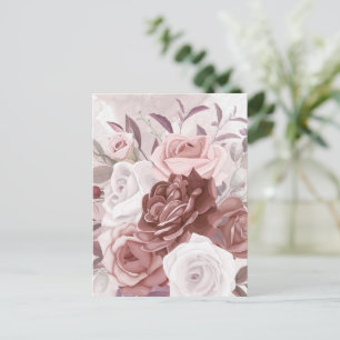 Waterverf bloemen 9 briefkaart
