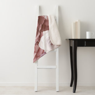 Waterverf bloemen 9 sherpa deken