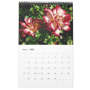 Waterverf bloemen agenda kalender