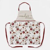 Waterverf Bloemen All-Over Print Schort (Voorkant)