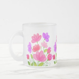 Waterverf Bloemen Banket Design-42704 Matglas Koffiemok