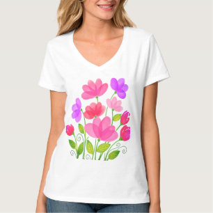 Waterverf Bloemen Banket Design-42704 T-shirt
