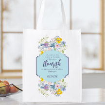  Waterverf Bloemen Bijbelvers Gepersonaliseerd