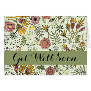 Waterverf Bloemen Bijen Elegant Modern