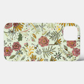 Waterverf Bloemen Bijen Elegant Modern Case-Mate iPhone Case (Achterkant (horizontaal))