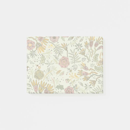 Waterverf Bloemen Bijen Elegant Modern Post-it® Notes (Voorkant)