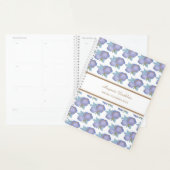 Waterverf Bloemen Blauw Goud Patroon Weekplanner Planner (Display)