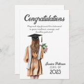 Waterverf Bloemen Blond Skin Meisje Gefeliciteerd (Voorkant / Achterkant)