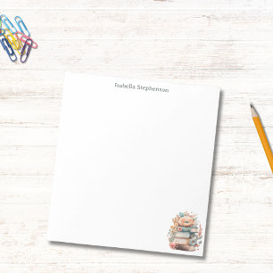 Waterverf Bloemen Boeken Gepersonaliseerd Boek Lov Notitieblok