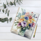 Waterverf Bloemen Boeket Schilderij Planner