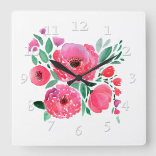 Waterverf bloemen, bouquet 2. grote klok