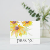 Waterverf Bloemen Briefkaart (Staand voorkant)