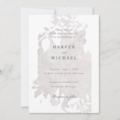 waterverf bloemen bruiloft kaart (Voorkant)