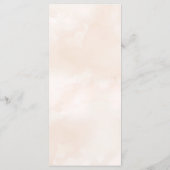 Waterverf Bloemen Bruiloft Menu (Achterkant)