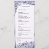 WATERVERF BLOEMEN BRUILOFT PROGRAMMA (Achterkant)