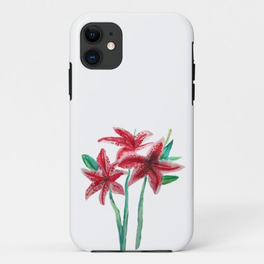 Waterverf bloemen Case-Mate iPhone case (Achterkant)