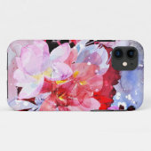 Waterverf bloemen Case-Mate iPhone case (Achterkant (horizontaal))