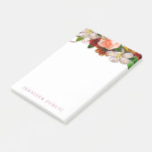 Waterverf Bloemen Creatieve Sjabloon Trendy Flower Post-it® Notes (Schuin)