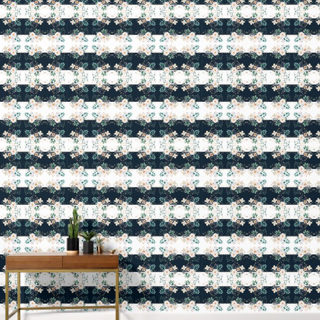 Waterverf Bloemen diep in de droom Behang (Hal)