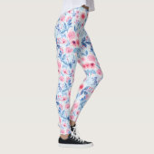 Waterverf bloemen en bladeren 2 leggings (Rechts)