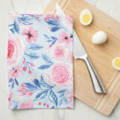 Waterverf bloemen en bladeren 2 theedoek (Quarter Fold)