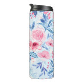 Waterverf bloemen en bladeren 2 thermosbeker (Geroteerd rechts)