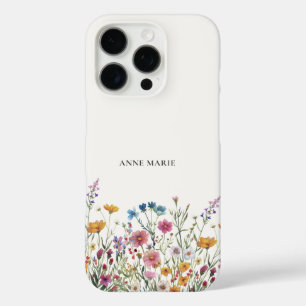 Waterverf Bloemen Gepersonaliseerde iPhone 16 Pro  iPhone 16 Pro Hoesje