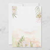 Waterverf Bloemen Gold Lijst Pensioenuitkering Kaart (Achterkant)