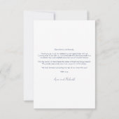 Waterverf Bloemen Greenery Script Trouwen Bedankkaart (Achterkant)