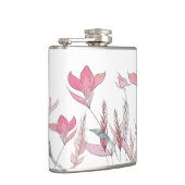 Waterverf bloemen heupfles (Rechts)