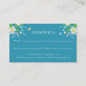 Waterverf Bloemen Hond & Kat Huisdier Care Service Afsprakenkaartje (Achterkant)