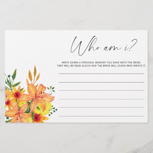 Waterverf bloemen Ik vrijgezellenfeest spel Briefpapier (Voorkant)