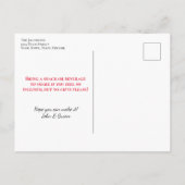 Waterverf Bloemen  Kerstfeest Uitnodiging Briefkaart (Achterkant)