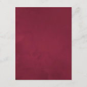 Waterverf Bloemen Kerstmis Bruiloft Gast Details Informatiekaartje (Achterkant)