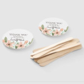 Waterverf Bloemen. Lente bruiloft. Handwaaier (Niet-gemonteerd)