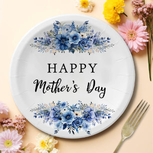 Waterverf Bloemen Moederdag Brunch Party Papieren Bordje