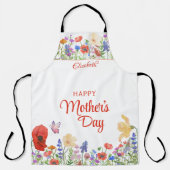 Waterverf bloemen Moederdag Schort (Voorkant)