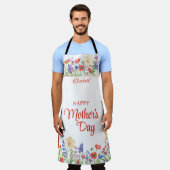 Waterverf bloemen Moederdag Schort (Gedragen)