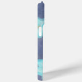 Waterverf Bloemen Monogram Leuke Blauwe Wilde Bloe Case-Mate iPhone Case (Achterkant / Rechts)