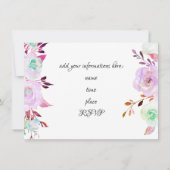 waterverf bloemen muziek recital kaart (Achterkant)