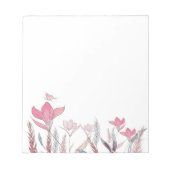 Waterverf bloemen notitieblok (Voorkant)
