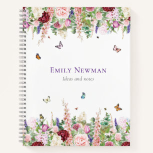 Waterverf Bloemen Notitieboek