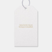 Waterverf Bloemen Paar Initialen Bruiloft Cadeaulabel (Achterkant)